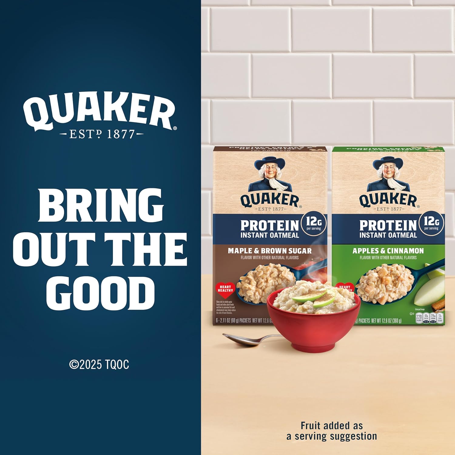 Quaker_Protein_Instant_Oatmeal,_Maple_Brown_Sugar,_12g_Protein_per_Serving,_Whole_Grains,_No_Artificial_Flavors,_No_Added_Colors,_2.11_oz_Packets,_(6_Pack)