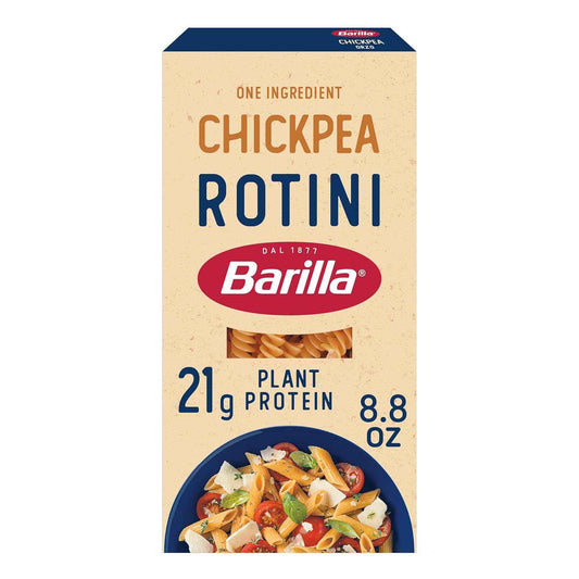 Barilla Chickpea Rotini Pasta, 8.8 oz - Vegan, Gluten Free, Non GMO & Kosher - Made with Plant Based Protein