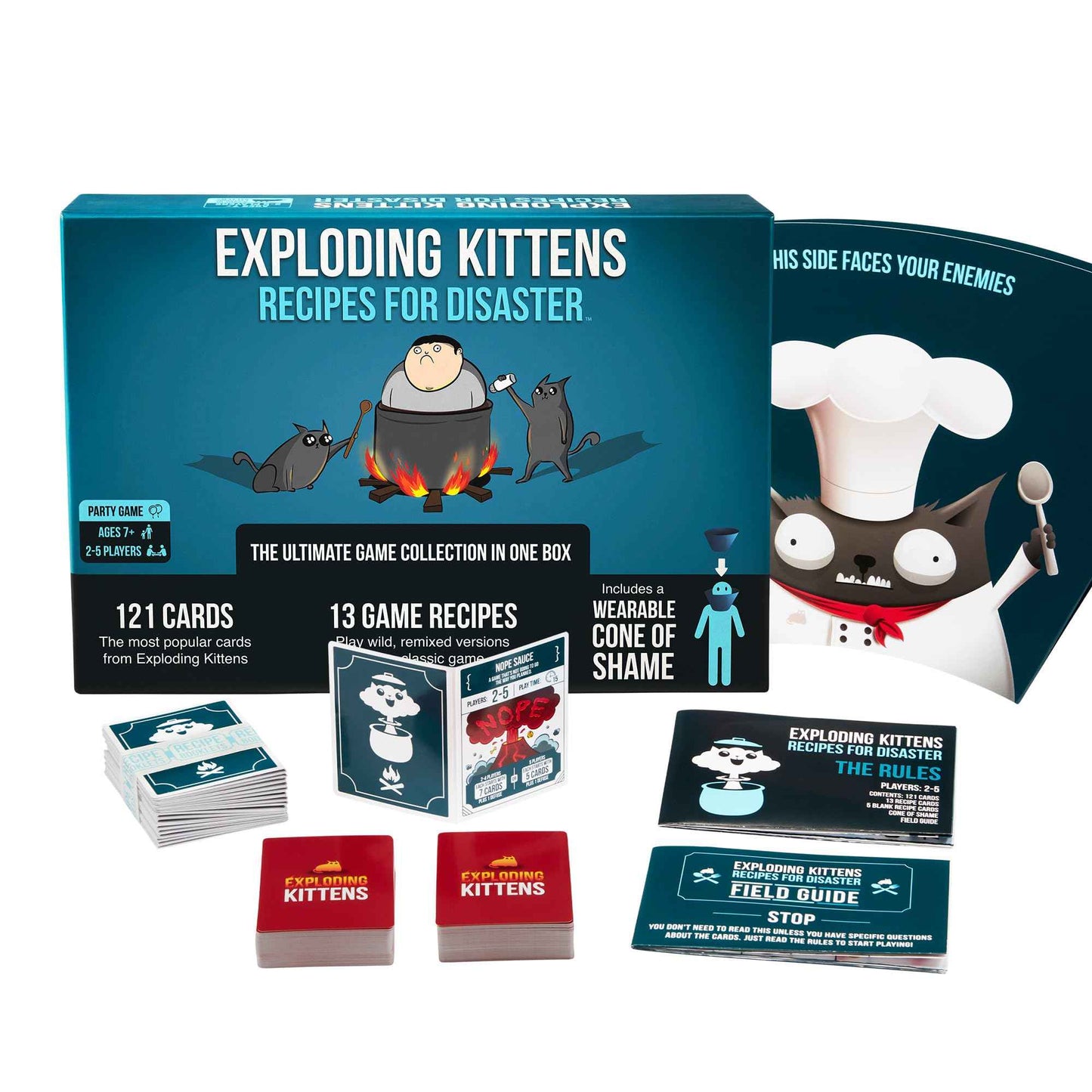 Exploding Kittens Party Pack - 2-10 Players - Ages 7+ - 15 Minutes to Play - Party & Family Card Game for Kids & Adults