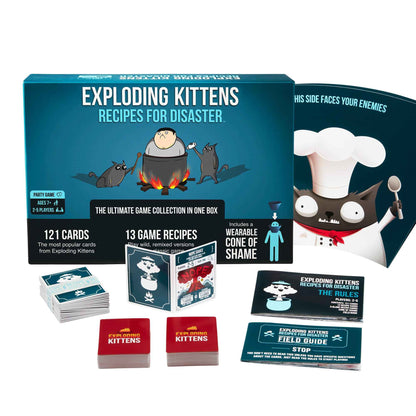 Exploding Kittens Party Pack - 2-10 Players - Ages 7+ - 15 Minutes to Play - Party & Family Card Game for Kids & Adults