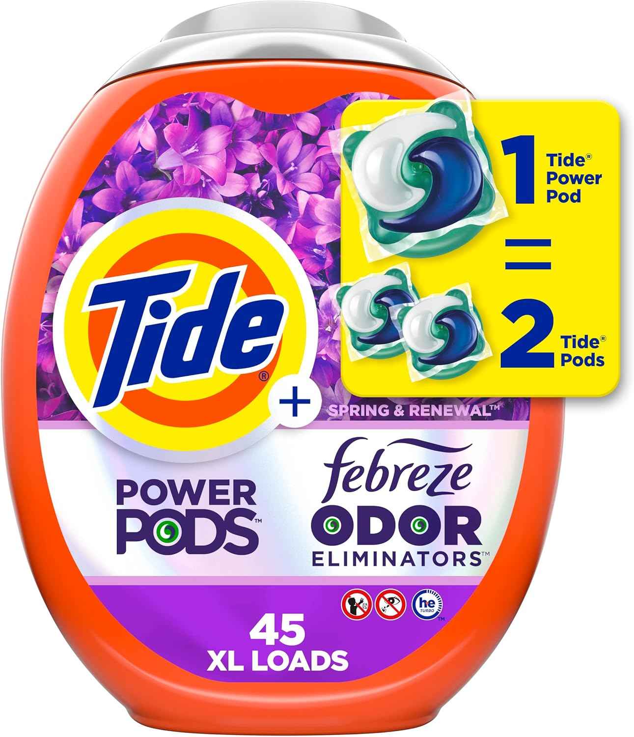 Tide Power Pods with Febreze Laundry Detergent Pacs, All-Day Freshness