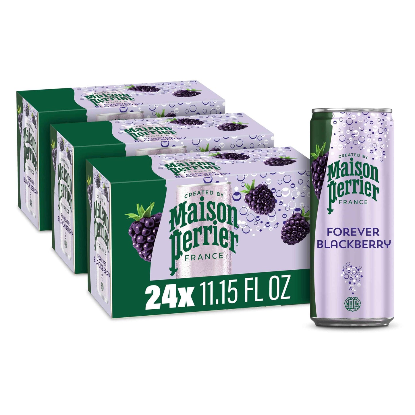 Maison Perrier Ultimate Sparkling Water, 11.15 FL OZ Cans, 8 Count, 3 Pack