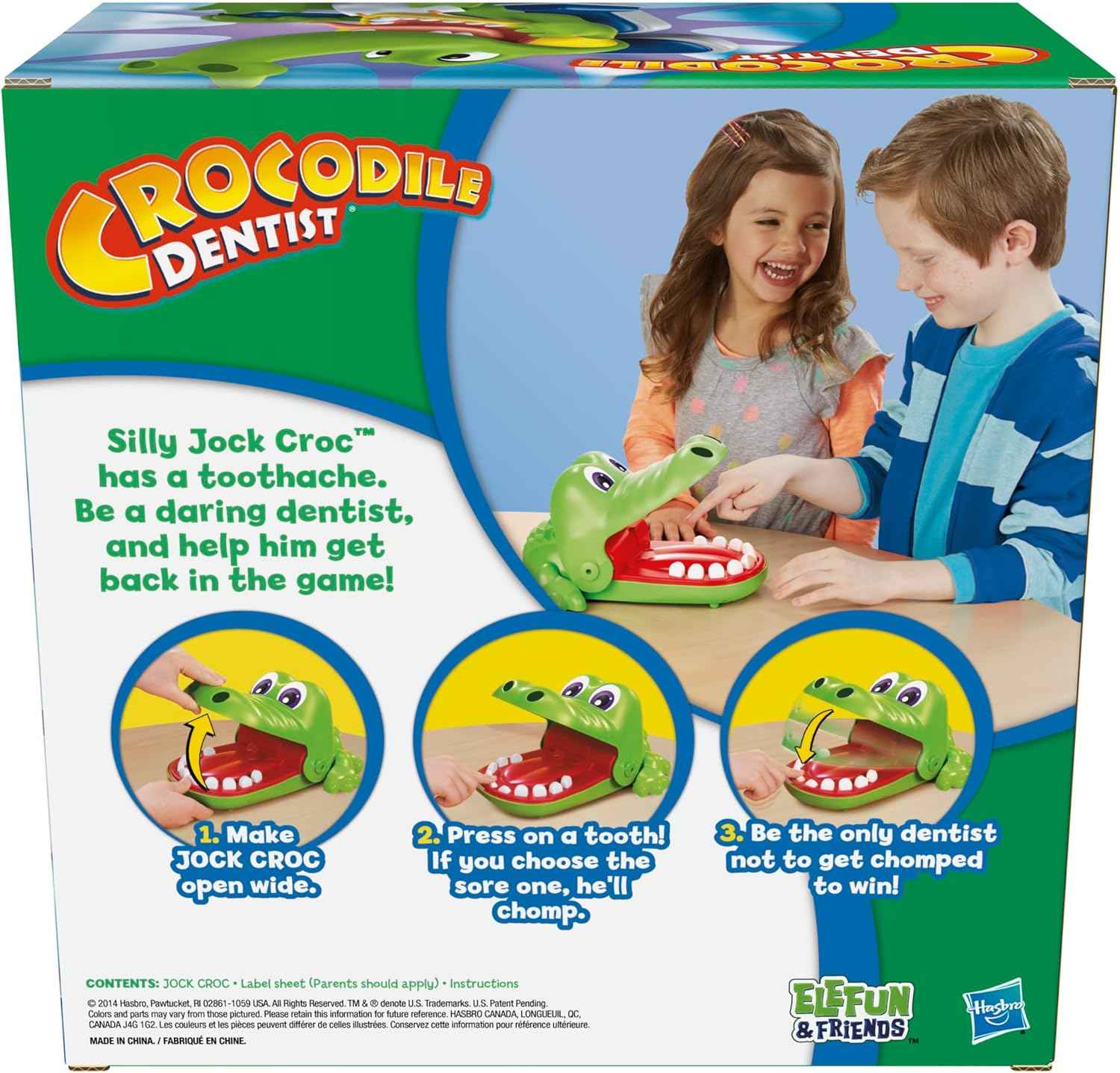 Hasbro Gaming Crocodile Dentist Kids Board Game, Ages 4 And Up