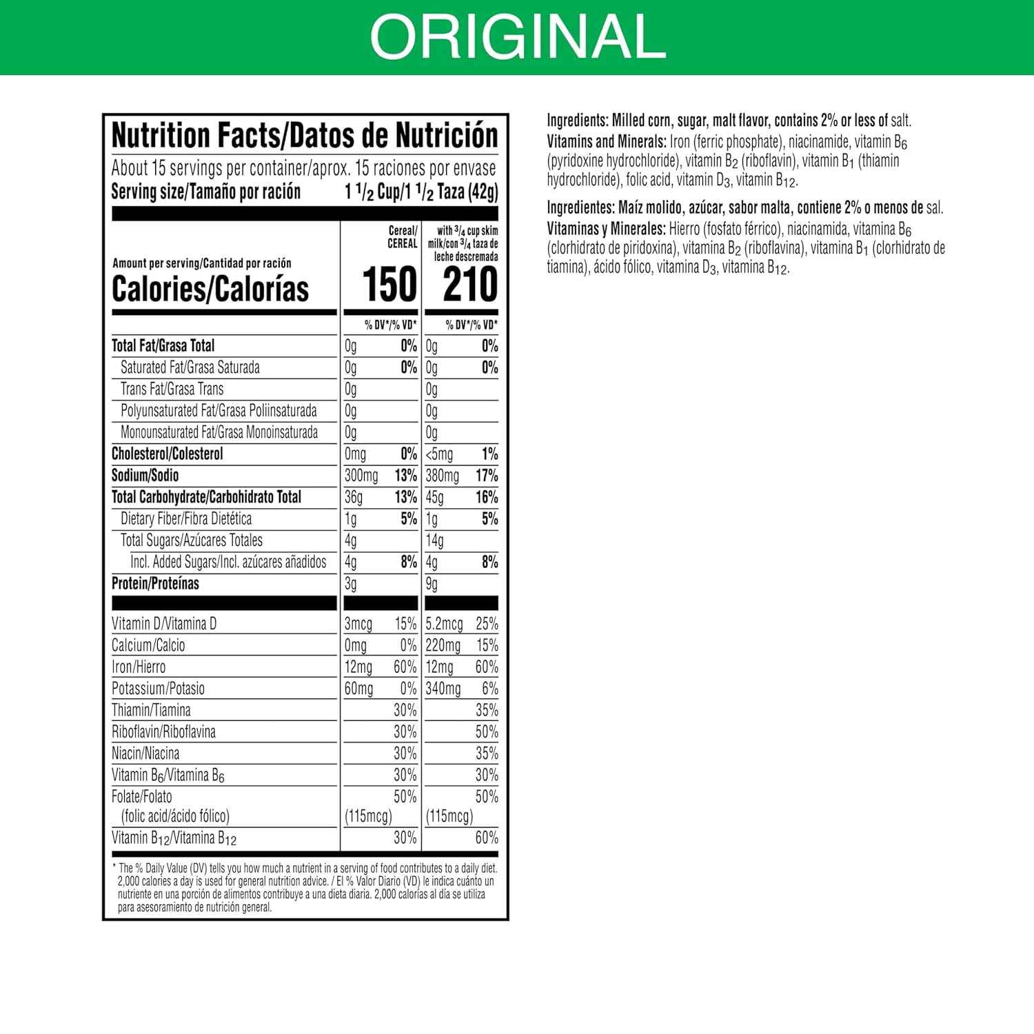 Kellogg's Corn Flakes Breakfast Cereal, Kids Cereal, Family Breakfast, Giant Size, Original