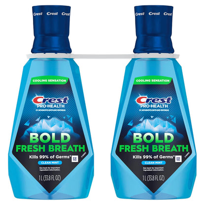 Crest_Mouthwash_Pro-Health_Bold_Fresh_Breath,_99%_Germ_Kill,_Antigingivitis_&_Antiplaque,_Clean_Mint_-_1_L_(33.8_fl_oz),_Pack_of_2