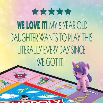 Monopoly Junior: Unicorn Edition Board Game | Magical-Themed Indoor Family Game | 2 to 4 Players | Preschool Games | Kids Gifts | Ages 5 and Up