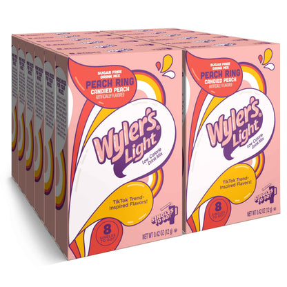 Wyler's Light Singles To Go Powder Packets, Water Drink Mix, 96 Servings, 8 Count x Pack of 12