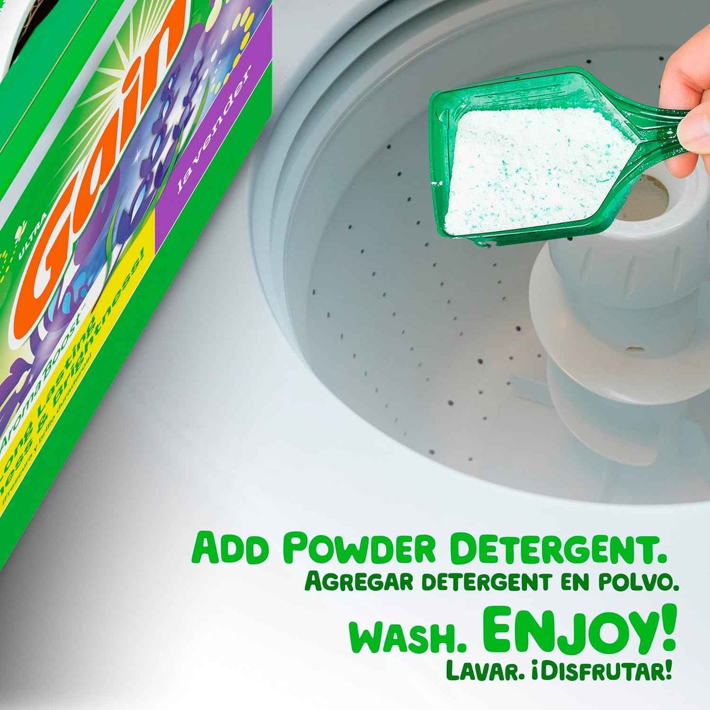 Gain Powder Laundry Detergent, Lavender Scent, 123 OZ