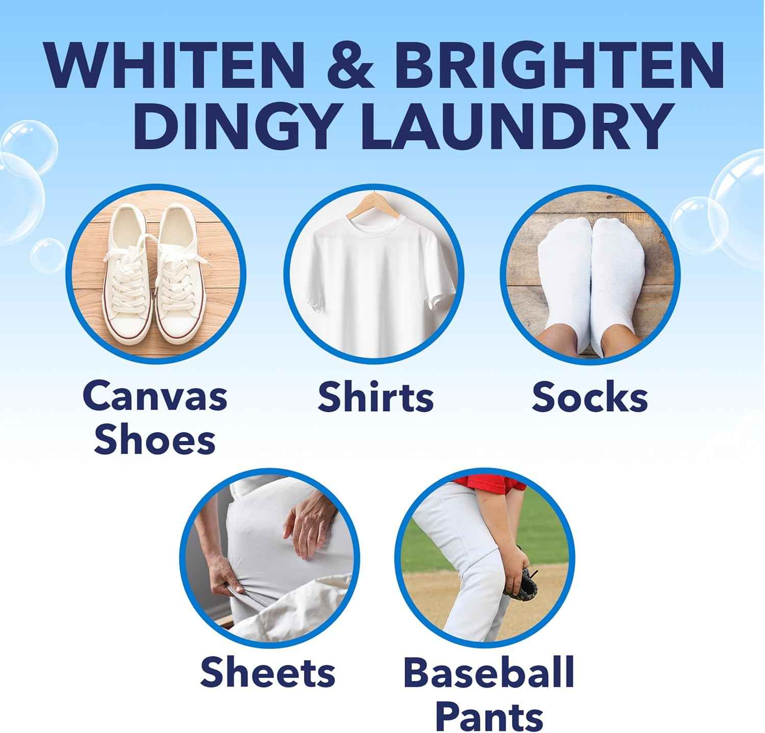 OxiClean White Revive Laundry Whitener and Stain Remover Powder, Alternative to Bleach for Laundry