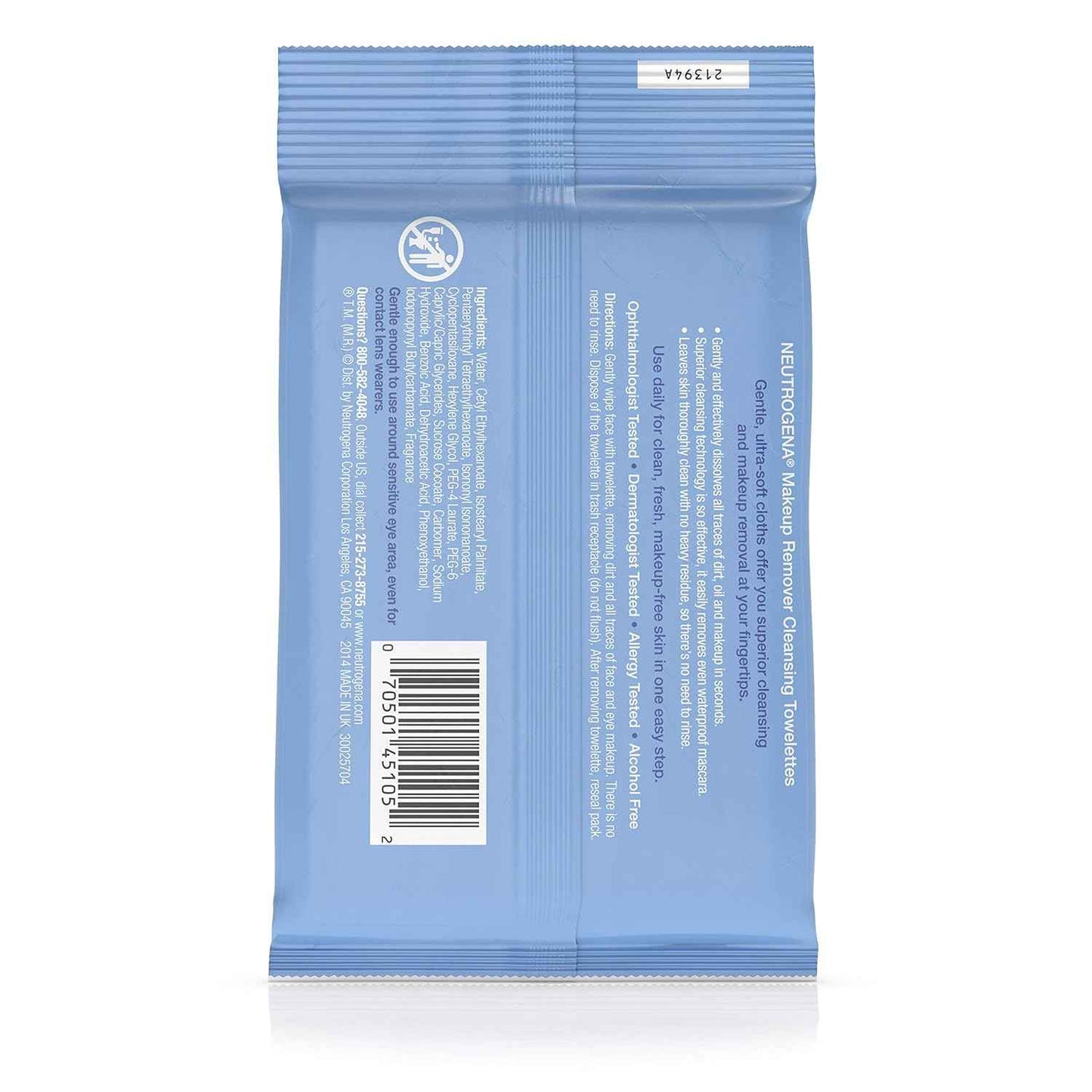 Neutrogena Make-Up Remover Cleansing Towelettes, Packaging May Vary