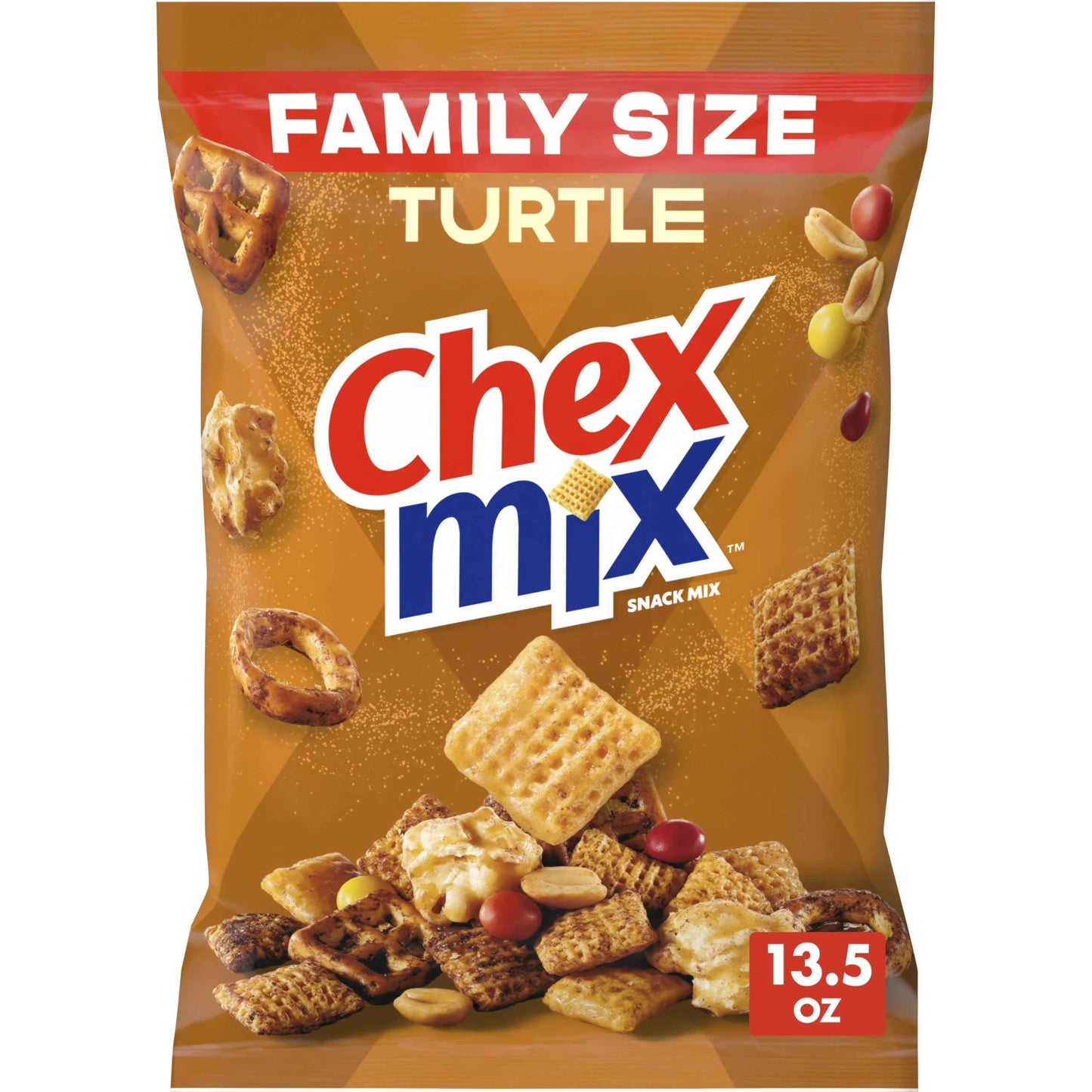 Chex Mix Turtle Snack Mix, Indulgent Snack Bag