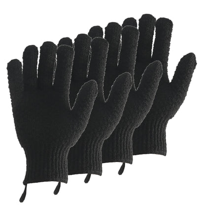 Bath Exfoliating Gloves Scrub - Lengthened and Large Exfoliating Scrubbing Gloves for Shower, Spa, Massage - Scrub Exfoliating Mitts for Body, Face, Hand and Foot