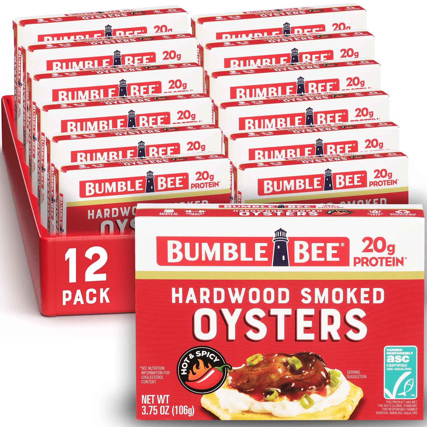 Bumble Bee Premium Select Canned Oysters, Can - Ready to Eat - 14g Protein per Serving - Gluten Free
