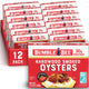 Hot & Spicy Smoked Oysters - 3.75 Ounce (Pack of 12)