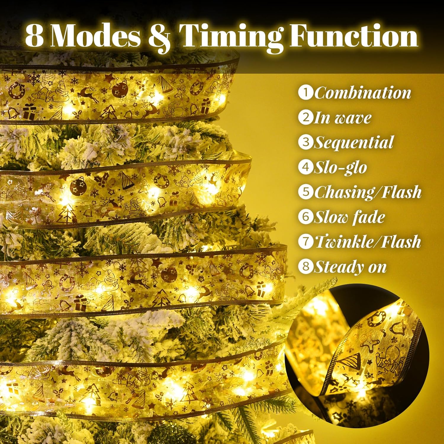 Dailyart_Christmas_Ribbon_Fairy_Lights_2_Pack_Total_100LED_USB&_Battery_Operated_String_Lights_Timer_46FT_Christmas_Lights_Indoor_with_8_Modes_Fairy_Lights_with_Remote_for_Xmas_Tree_Garland_Decoration
