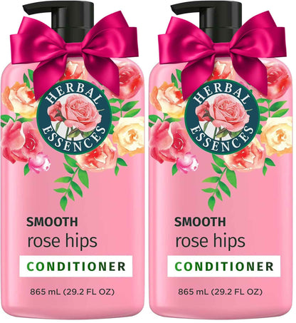 Herbal Essences Conditioner, Rose Hips- Smooth Collection, Shiny Hair with Vitamin E & Jojoba, Safe for Color Treated Hair, Floral Scent, Cruelty-Free, Dermatologist-Tested, 29.2 Fl Oz