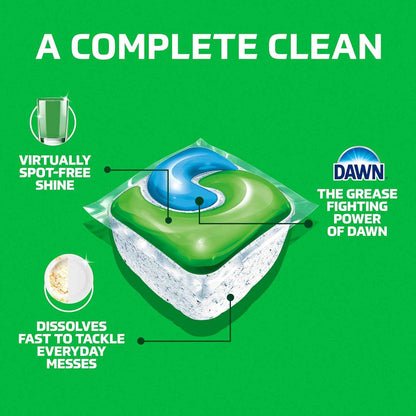 Cascade Complete Dishwasher Pods - Fresh Scent ActionPacs, Dishwasher Detergent, Dishwasher Soap, Detergent Pods