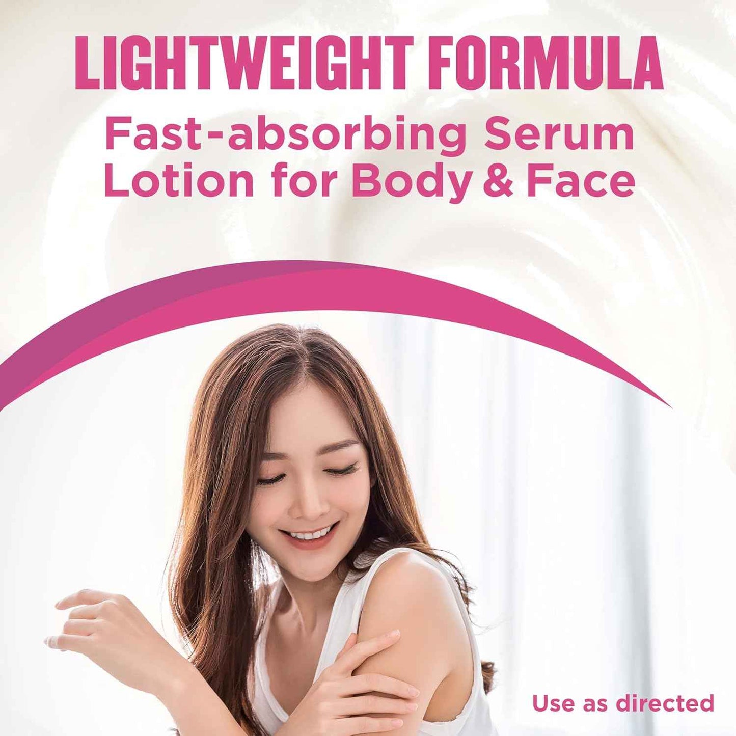 Gold Bond Plumping Collagen Body & Face Serum Lotion, Lightweight Hydrating Moisturizer with Collagen Peptide Complex, Jojoba and Grapeseed Oils to Visibly Plump Skin, Cherry Blossom Scent