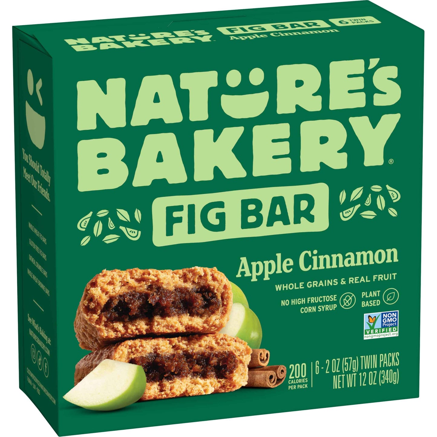 Nature's Bakery Whole Wheat Fig Bars, Real Fruit, Vegan, Non-GMO, Snack bar