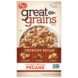 Great Grains Crunchy Pecan Breakfast Cereal, Non GMO Project Verified, Heart Healthy, Low Saturated Fat, Whole Grain Cereal, 19 Ounce