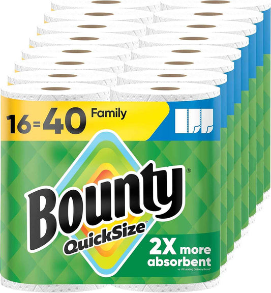 Bounty Paper Towels Quick Size, White
