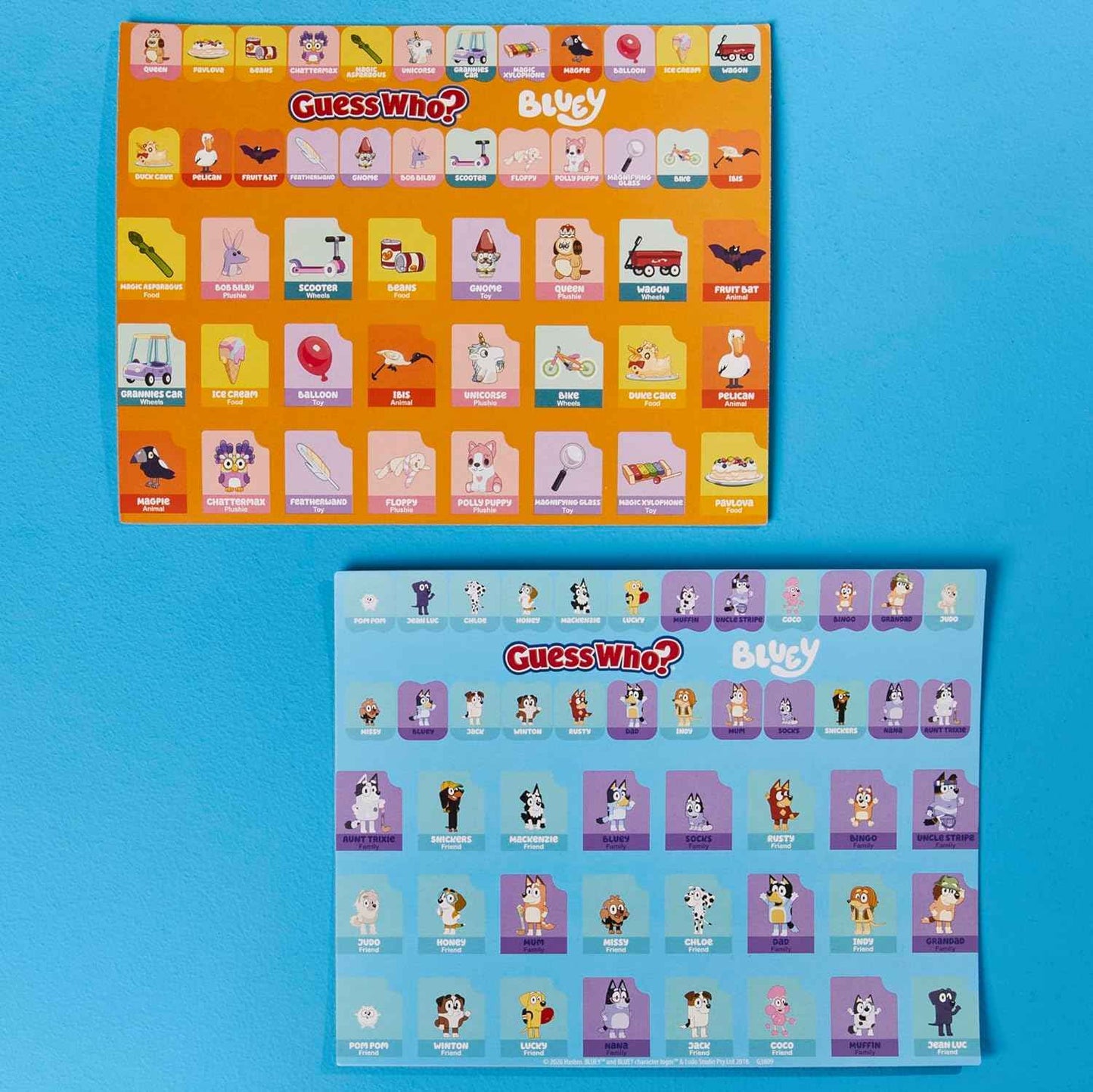 Hasbro Gaming Guess Who? Bluey Edition Game | Bluey Characters and Objects | Fun Kids Board Games for Families | 2 Players | 15 Mins. | Travel Friendly | Ages 6+