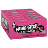 Now and Later Candy, Watermelon Flavor, 0.93 Ounce Bars (Pack Of 24) Snack Bonbon Sweet