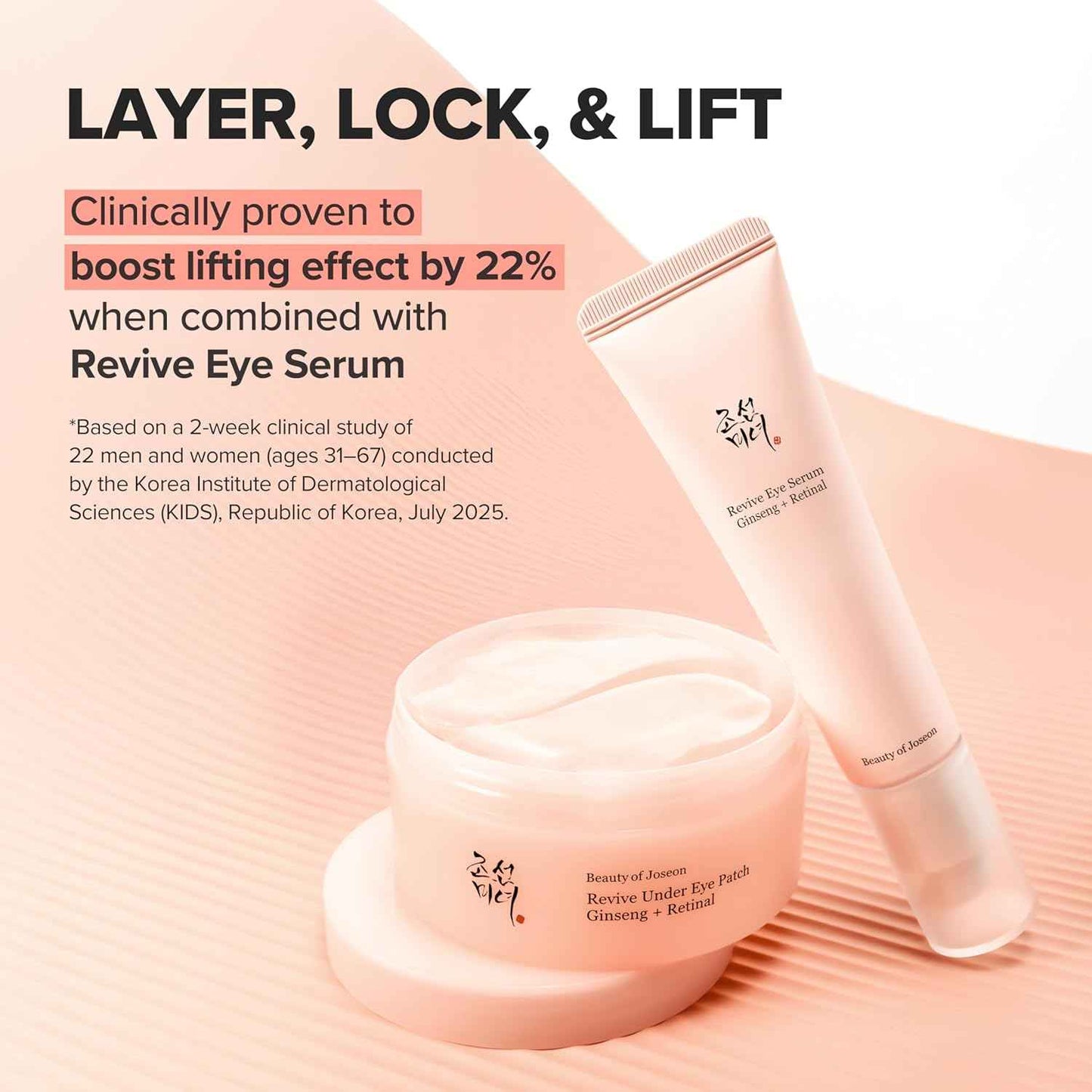 Beauty of Joseon Revive Eye Serum with Retinal Niacinamide Correction for Puffy Eye Bags Fine Lines Dark Circles Wrinkles, Korean Skin Care