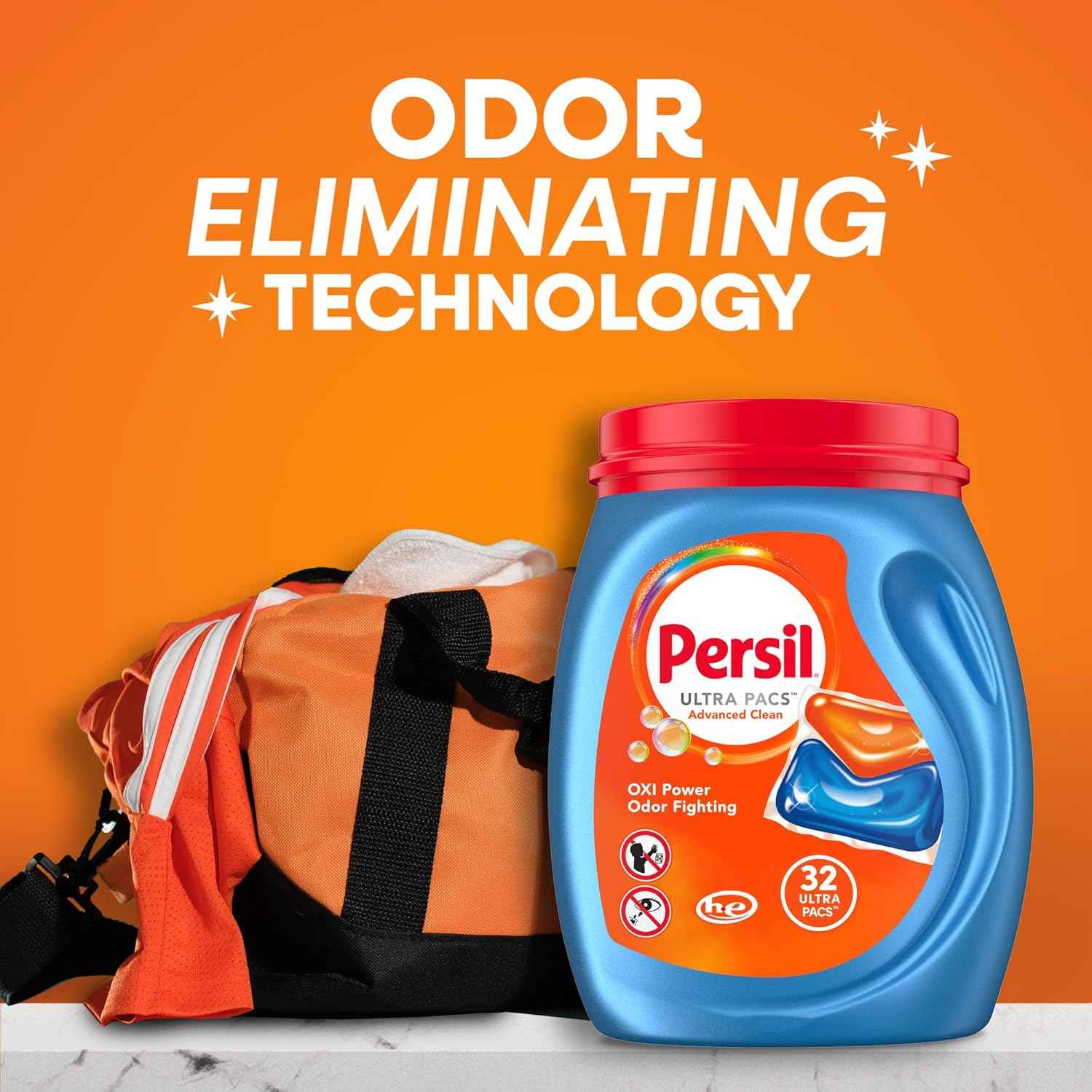 Persil Ultra Pacs Advanced Clean Oxi+Odor Power Laundry Detergent