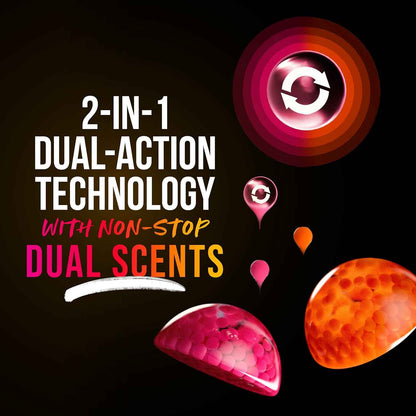 Downy Unstopables Fusions Scent Duos Laundry Scent Booster Beads, Sunset and Citrus Scent, 24hr non-stop freshness with 2 in 1 dual scent laundry scent beads