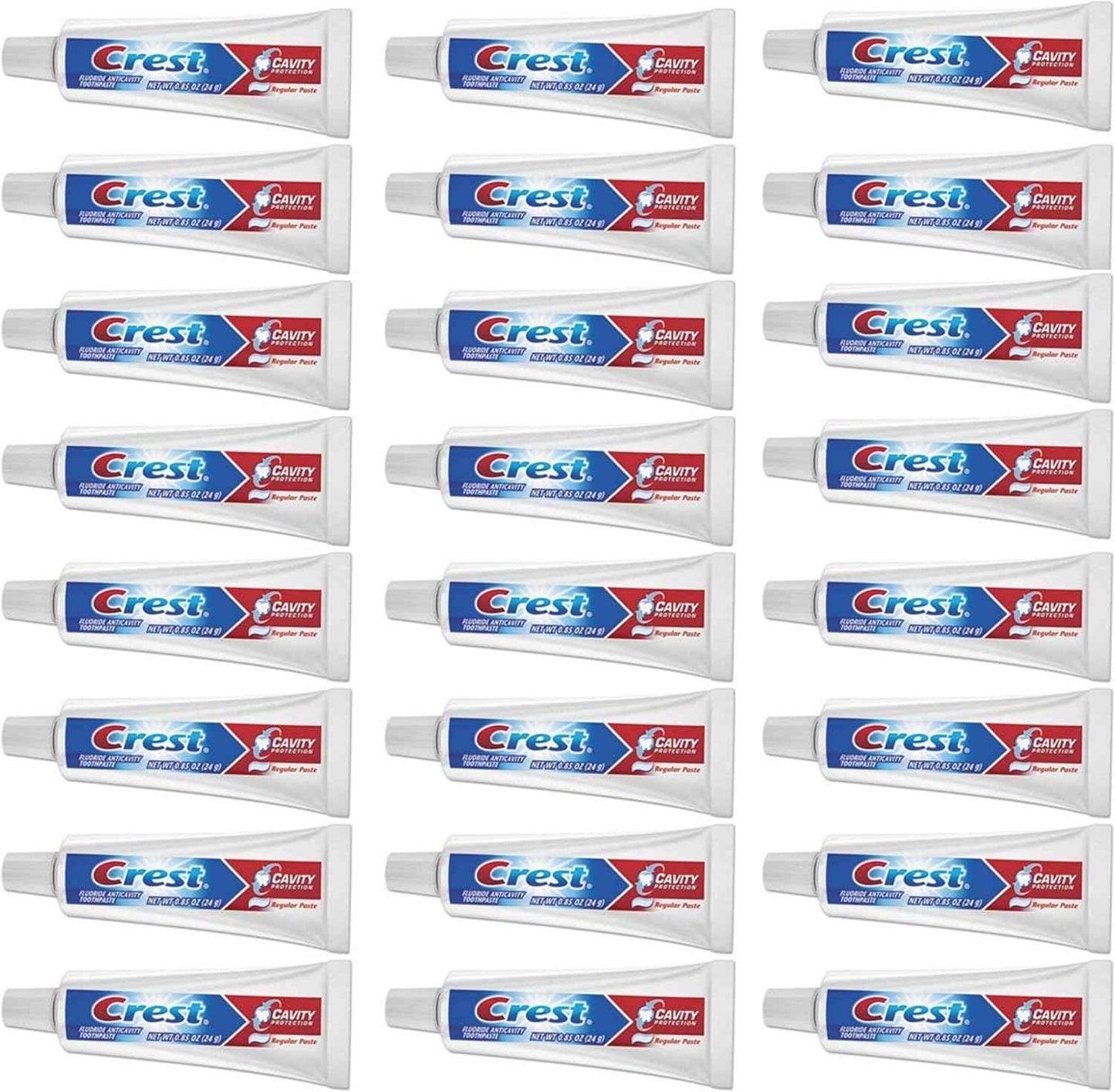 Crest Cavity Regular Toothpaste, Travel Size .85 oz. (Pack of 24)
