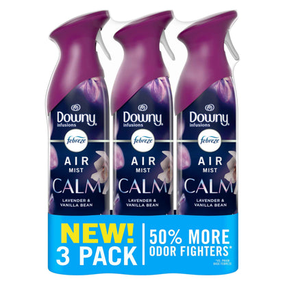 Febreze Air Mist, Air Freshener Spray, Odor Fighting Room Spray, Deodorizer for Home Bathroom Kitchen Office Apartment Dorm Room Classroom