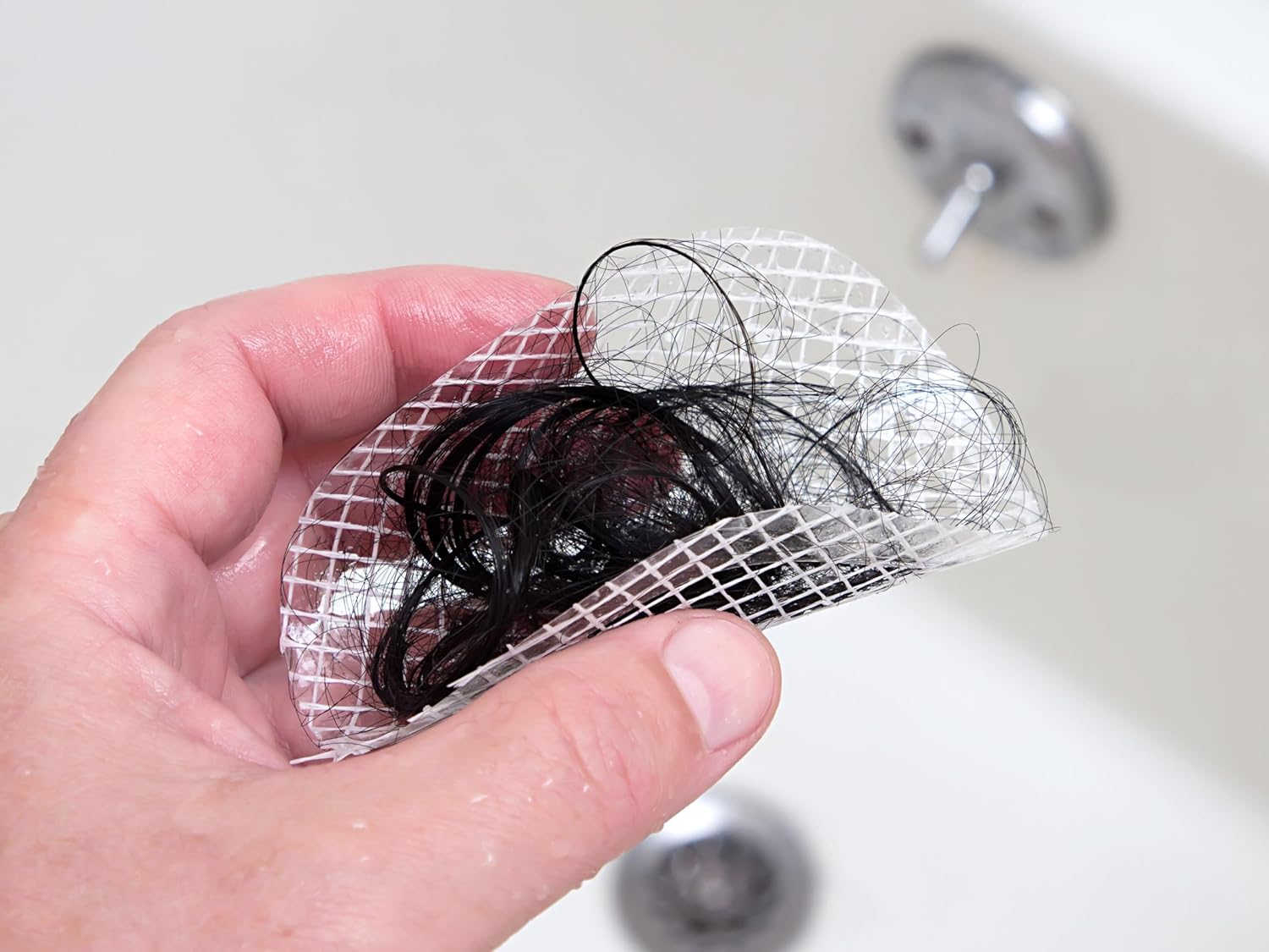 TubShroom_Toss_26pk_Disposable_Drain_Covers_-_Hair_Catcher_Mesh_Sticker_Strainers_for_Shower_Bathtub_and_Bathroom_Sink_Drains_to_Prevent_Clogged_Drains,_Half_Year_Supply