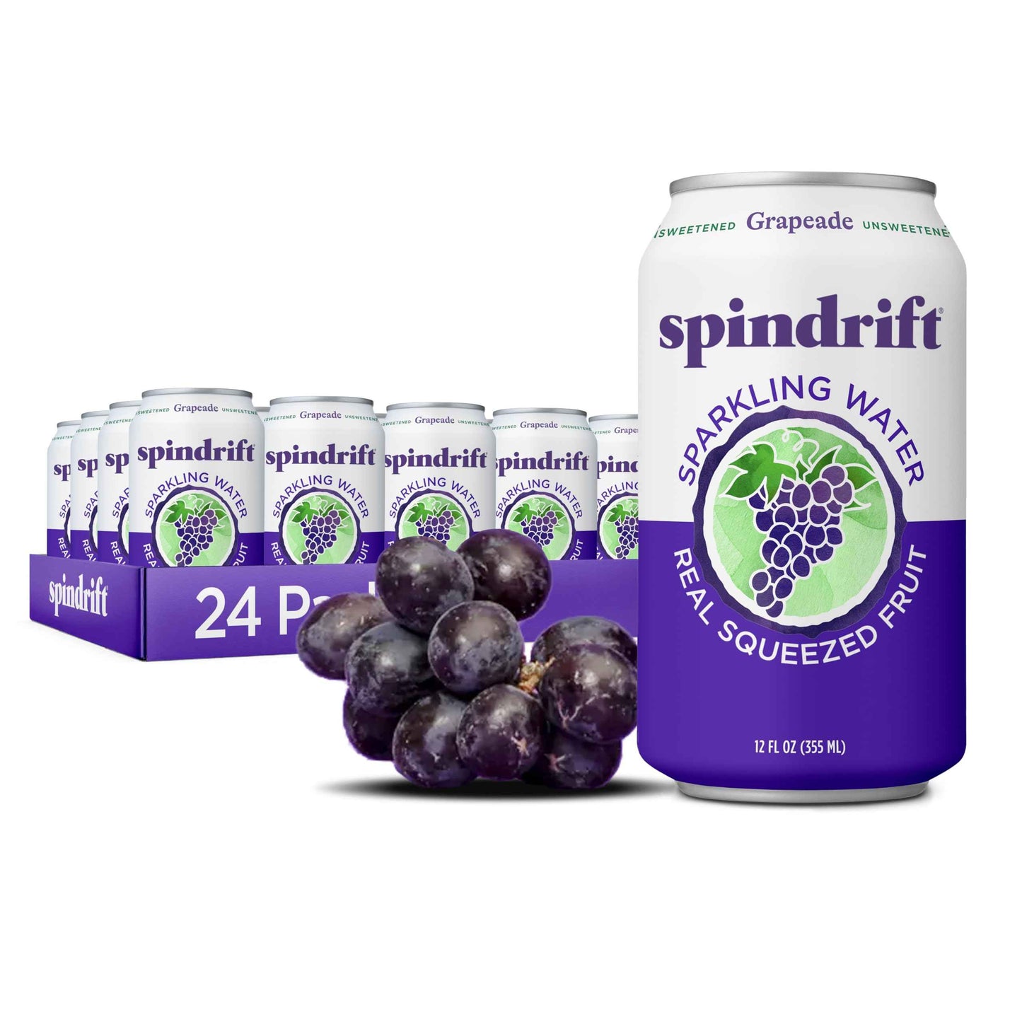 Spindrift Sparkling Water, Made with Real Squeezed Fruit, 12 Fl Oz Cans