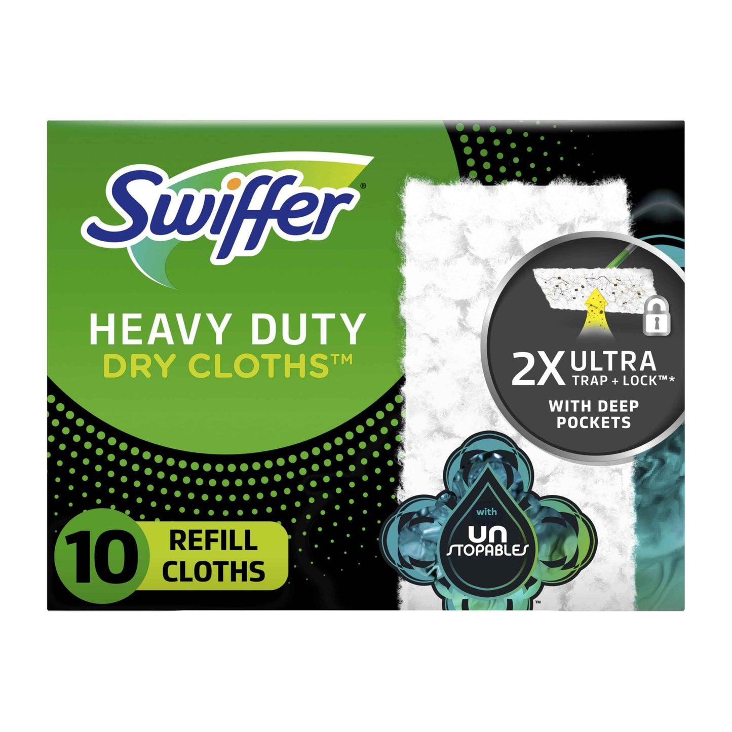 Swiffer Sweeper Heavy Duty Dry Multi-Surface Cloth Refills for Floor Sweeping and Cleaning