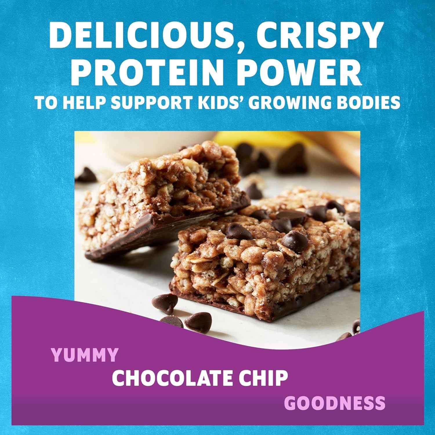 Zbar Protein - Chocolate Chip - Crispy Snack Bars - Made with Organic Oats - Non-GMO - 5g Protein - Gluten Free Protein Bars (15 Pack)