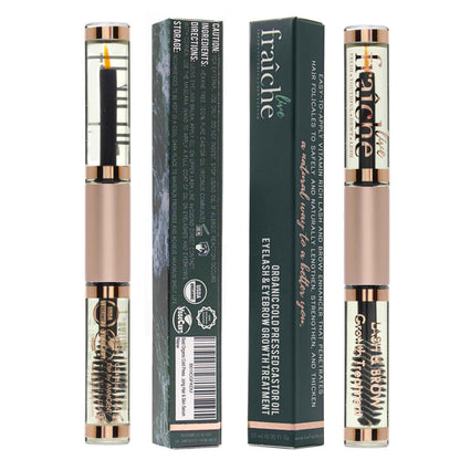 USDA Organic Castor Oil Lash Serum - Premium All Natural Cold Pressed Castor Oil Eyelash Growth Serum with Mascara Tube - Eyelash Treatment and Conditioner - For Thicker and Fuller Lashes