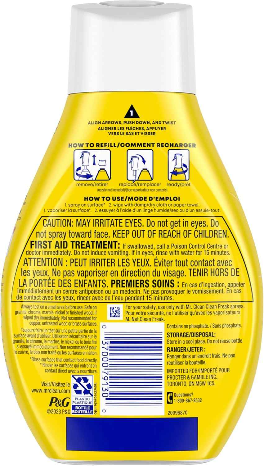 Mr. Clean Clean Freak Multi Surface Cleaning Spray, Deep Cleaning Mist Starter Kit and Refill Bundlea
