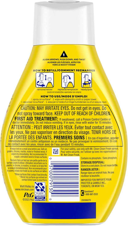 Mr. Clean Clean Freak Multi Surface Cleaning Spray, Deep Cleaning Mist Starter Kit and Refill Bundlea