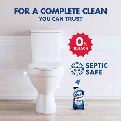 Lysol Toilet Bowl Cleaner, Max Strength Bathroom Cleaning Supplies, Toilet Bowl Cleaner Clinging Gel, Home Essential, Instant Stain Removal, Disinfecting and Deodorizing
