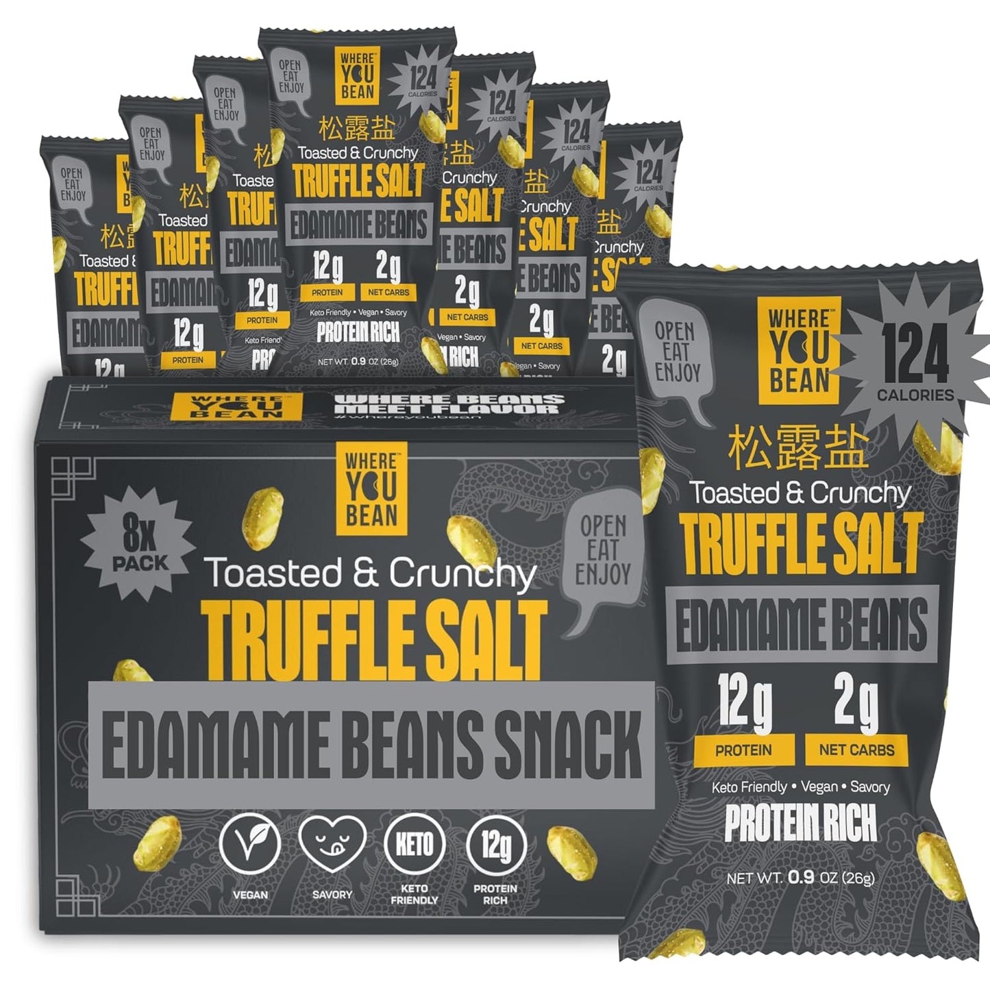 Where_You_Bean_Edamame_Beans_Snack_(Truffle_Salt)_-_Crunchy_and_Dry_Roasted_Edamame_Beans_-_High_Protein_Snacks,_Keto_and_Vegan_Healthy_Snacks_for_Adults_&_Low_Carb_Asian_Snack_0.9_oz_(Pack_of_8)