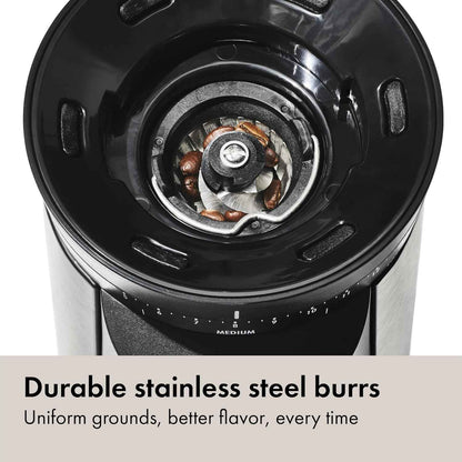 OXO Brew Conical Burr Coffee Grinder, Stainless Steel Burrs, One-Touch Automatic Smart Grind