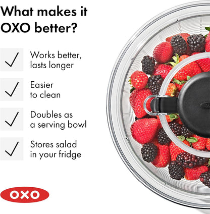 OXO_Good_Grips_Salad_Spinner_|_Lettuce_Spinner_|_Fruit_Washer_|_Fruit_Washing_Bowl_with_Strainer_|_Vegetable_Cleaner_|_Salad_Cleaner_|_Lettuce_Washer_|_6.22_Quart_Capacity