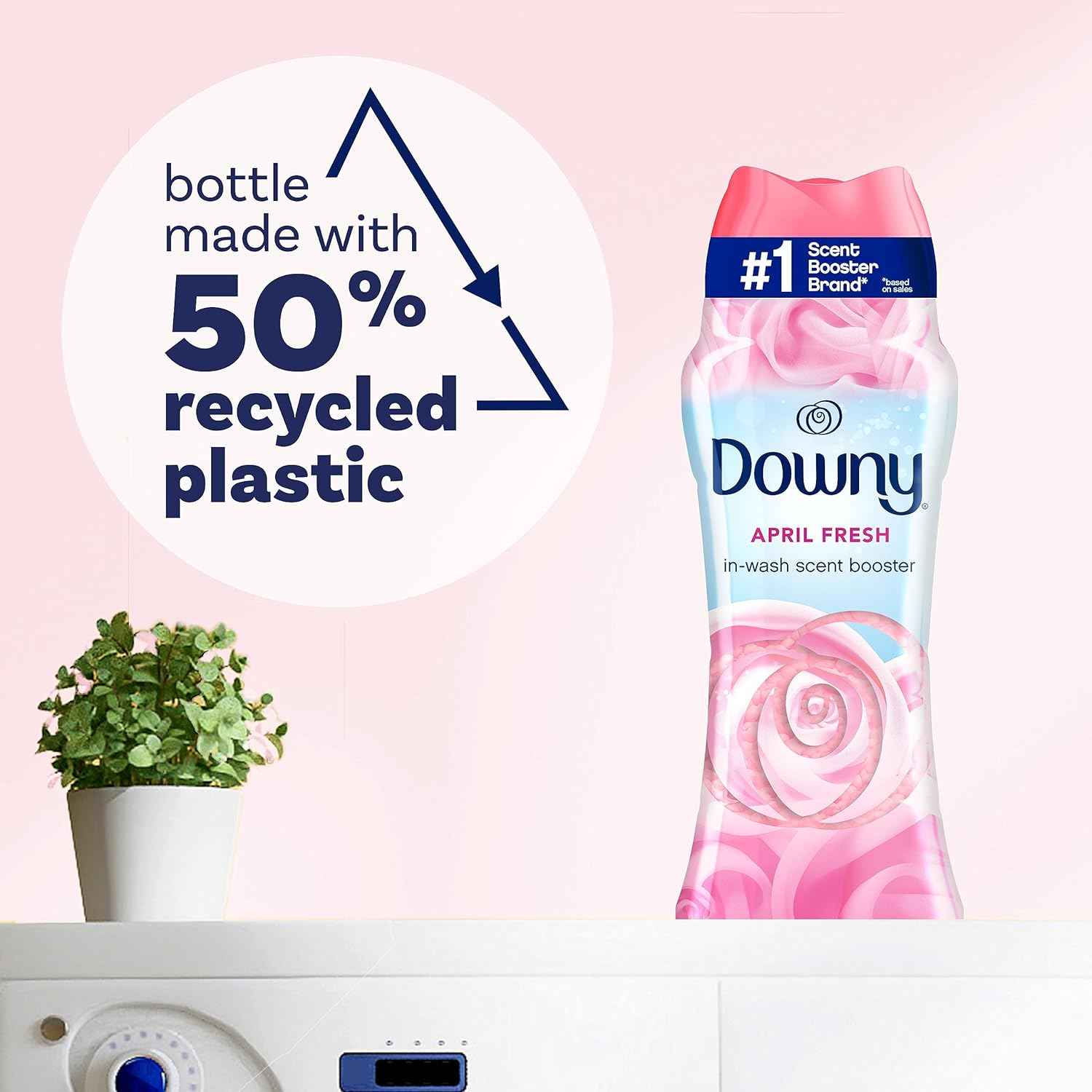 Downy April Fresh In-Wash Laundry Scent Booster Beads, 24 oz, laundry scent beads, Long-lasting Freshness