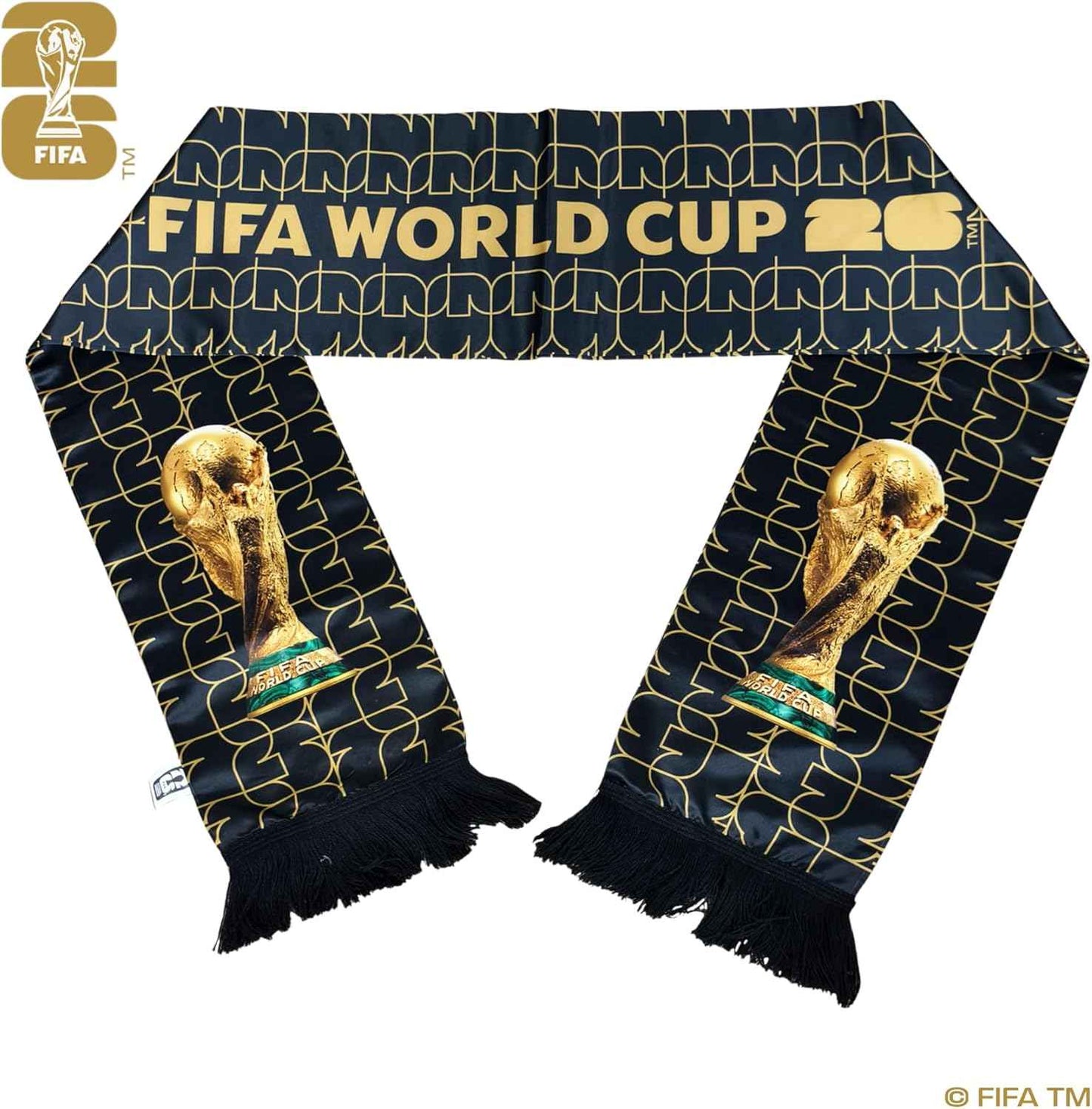 Official FIFA World Cup 2026 Edition - High Definition Universal Polyester Trophy Scarf – Gameday Fan Wear for all Matches from New York to Miami, Dallas to Los Angeles