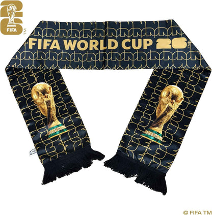 Official FIFA World Cup 2026 Edition - High Definition Universal Polyester Trophy Scarf – Gameday Fan Wear for all Matches from New York to Miami, Dallas to Los Angeles