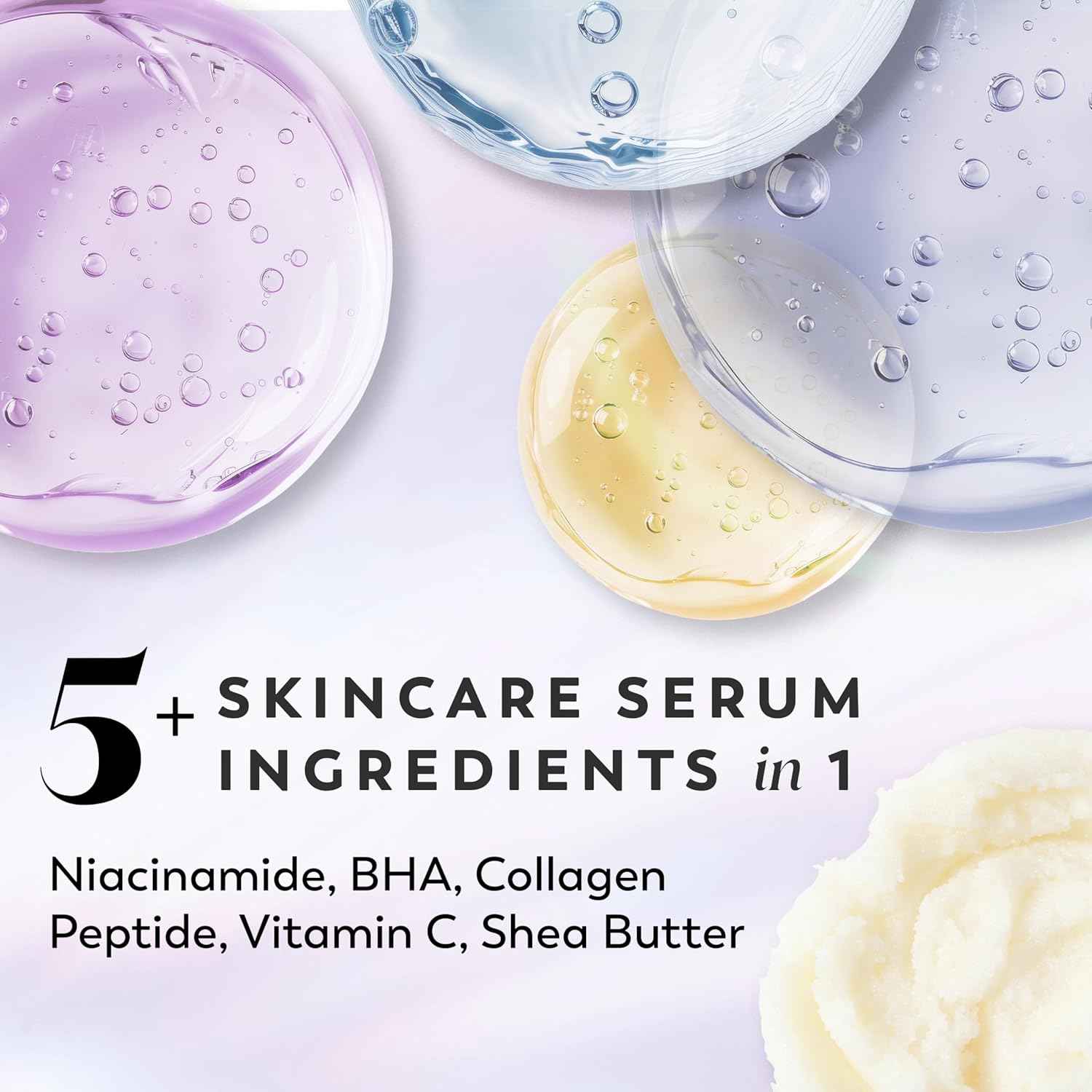 Olay Super Serum Body Wash, 24hr Long Lasting Rich Hydration, 5+ Ingredient Complex for Bright, Even, Firm, & Luminous Skin, with Collagen Peptide, Vitamin C & Shea Butter
