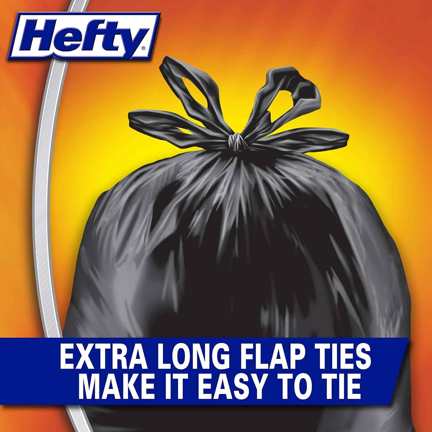 Hefty Load & Carry Heavy Duty Contractor Large Trash Bags, 42 Gallon