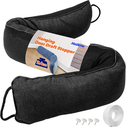 Holikme_Weighted_Door_Draft_Stopper_36_inch,_Heavy_Duty_Under_Door_Draft_Blocker_Bottom_Door_Seal_Noise_and_Air,_Door_Draft_Control_Supplies_Saving_Energy,_Black