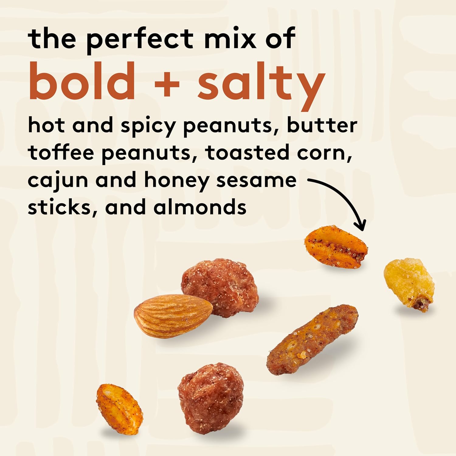 Snak_Club_Cajun_Style_Snack_Mix_with_Hot_and_Spicy_Peanuts,_Butter_Toffee_Peanuts,_Toasted_Corn,_Cajun_and_Honey_Sesame_Sticks,_and_Almonds,_Kosher_Trail_Mix_Snacks,_15_oz_Resealable_Bag